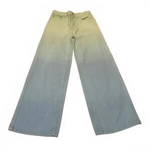 BDG Women's Jeans  Size 25 Ombre Green Blue High Wide Leg W25x27L